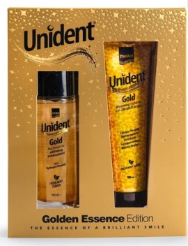 Intermed Unident Πακέτο Golden Essencse Toothpaste 100ml & Mouthwash 100ml