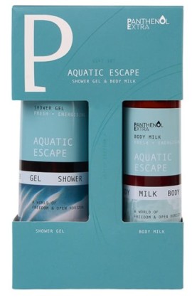 Panthenol Extra Promo Aquatic Escape Σετ με Shower Gel 500ml & Body Milk 300ml