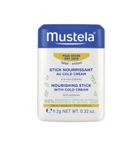 Mustela Nourishing Stick with Cold Cream Ενυδατικό Στικ με Βιολογικό Κερί Μέλισσας, 9.2gr