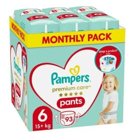 Pampers Premium Care Pants Μέγεθος 6 15+Kg 93 Πάνες-Βρακάκι