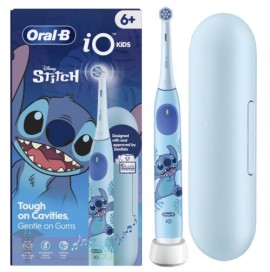 Oral-B iO Disney Stitch Επαναφορτιζόμενη Ηλεκτρική Οδοντόβουρτσα, 1τεμ, Κεφαλή Οδοντόβουρτσας, 1τεμ & Θήκη Ταξιδίου, 1τεμ από 6+ ετών, 1σετ
