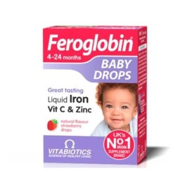 Vitabiotics Feroglobin Baby Drops Στοιχειακός Σίδηρος σε Σταγόνες για Βρέφη, 30ml