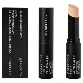 Korres Corrective Stick Concealer SPF30 ACS1 Διορθωτικό Concealer με Ενεργό Άνθρακα 3.5g