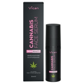 Vican Wise Beauty Cannabis Face Serum Εντατικός Ορός Θρέψης Ενυδάτωσης & Αναζωογόνησης Προσώπου με Οργανικό Έλαιο Κάνναβης 30ml