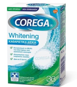 Corega Whitening 36 δισκία