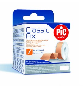 Pic Solution Classic Fix Ρολό Λευκοπλάστη από Ύφασμα 1,25cm x 5m 1τμχ