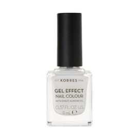 Korres Gel Effect Nail Colour No 02 Porcelain White 11ml