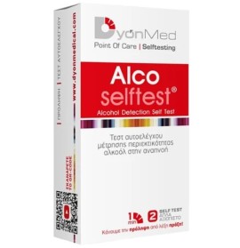 DyonMed Alco Selftest Τέστ Αυτοελέγχου Μέτρησης Περιεκτικότητας Αλκοόλ στην Αναπνοή, 1τεμ