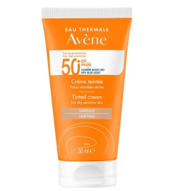 Avene Soins Solaire Cream Teintee SPF50+ Αντηλιακή Κρέμα Προσώπου με Χρώμα Ξηρές - Ευαίσθητες Επιδερμίδες 50ml