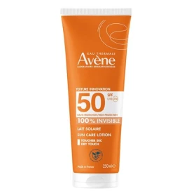 Avene Eau Thermale Lait Solaire Αντιηλιακό Γαλάκτωμα 100% Invisible SPF50+, 250ml