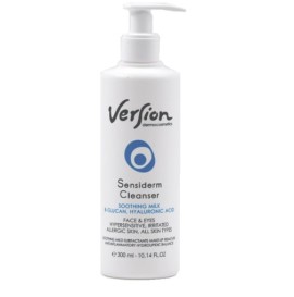 Version Sensiderm Cleanser Soothing Milk Face & Eyes Καθαριστικό Γαλάκτωμα για Πρόσωπο & Μάτια, 300ml
