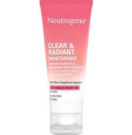 Neutrogena Clear & Radiant Moisturiser Face Cream Ενυδατική Προσώπου με Ελαφριά Υφή  με Ροζ Γκρέιπφρουτ 50ml