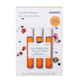 Korres Promo Bestsellers Vial Trio Bestseller Scents The Essential Collection Gift Set με Midnight Dahlia Eau De Toilette 10ml + Cashmere Kumquat Eau De Toilette 10ml + White Tea Eau De Toilette 10ml