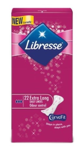 Libresse Dailies V-Protection & Freshness Extra Long Σερβιετάκια, 22τεμ