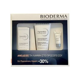 Bioderma Set Pigmentbio Daily Care Pigmentbio Foaming Cream Απολεπιστική Κρέμα Καθαρισμού 200ml & Pigmentbio Daily Care SPF50+ Κρέμα Ημέρας για Προστασία & Διόρθωση των Κηλίδων 40ml & Pigmentbio Night Renewer Κρέμα Νύχτας Κατά των Κηλίδων 5ml