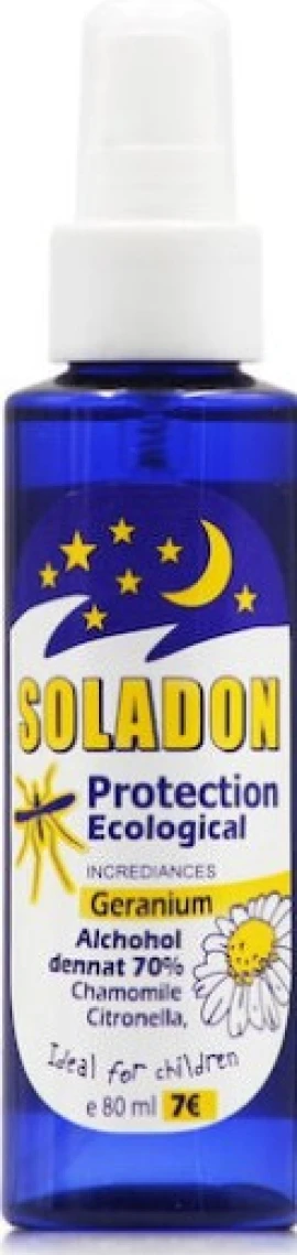Soladon Protection Ecological (80ml) - Αντισηπτικό Σπρέι με Αντικουνουπική Δράση