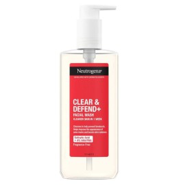 Neutrogena Clear & Defend + Facial Wash Καθαριστικό Προσώπου Κατά της Ακμής, 200ml