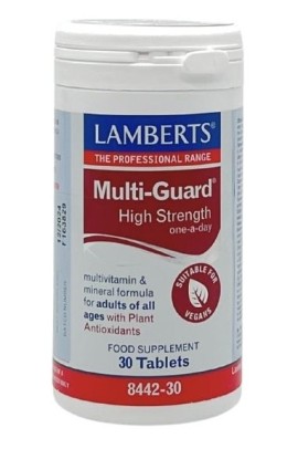 Lamberts Multi Guard High Strength Πολυβιταμινούχο Σκεύασμα Υψηλής Δραστικότητας, 30 ταμπλέτες
