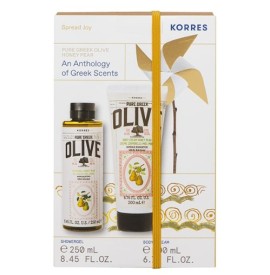 Korres Promo Pure Greek Olive Honey Pear Αφρόλουτρο, 250ml & Pure Greek Olive Honey Pear Κρέμα Σώματος, 200ml, 1σετ