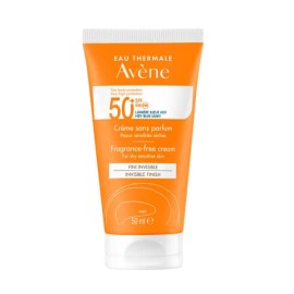 Avene Eau Thermale Cream Sans Parfum SPF50+ Αντιηλιακή Κρέμα Προσώπου Χωρίς Άρωμα για Ξήρο Ευαίσθητο Δέρμα, 50ml