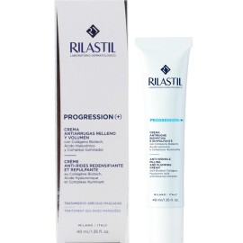 Rilastil Progression (+) Anti-Wrinkle Filling & Plumping Cream Αντιρυτιδική Κρέμα για Λάμψη και Επαναφορά Όγκου, 40ml