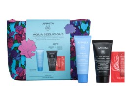 Apivita Aqua Beelicious Light Cream-Gel με Λουλούδια & Μέλι 40ml & Black Detox Cleansing Jelly for Face & Eyes 50ml & Bee Sun Safe Hydra Fresh Face Gel Cream SPF50 2ml