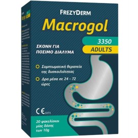 Frezyderm Macrogol 3350 Adults Συμπτωματική Θεραπεία της Δυσκοιλιότητας Ενηλίκων σε Σκόνη 20x10gr