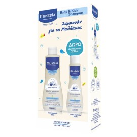 Mustela Set Gentle Shampoo Απαλό Σαμπουάν Καθημερινής Χρήσης 500ml & Δώρο Απαλό Σαμπουάν 200ml