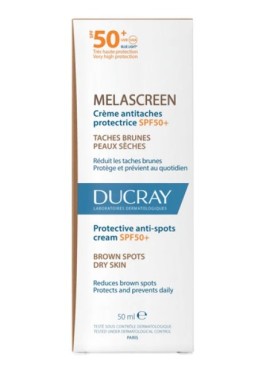 Ducray Melascreen Κρέμα Προστασίας Κατά των Κηλίδων Για Ξηρό Δέρμα SPF50+ 50ml