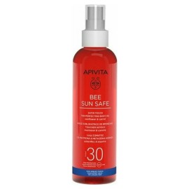 Apivita Bee Sun Safe Tan Perfecting Body Oil Λάδι Σώματος για Μαύρισμα & Μεταξένια Αίσθηση SPF30 200ml