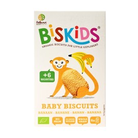 Belkorn BisKids Παιδικά Οργανικά Μπισκότα με Γεύση Μπανάνα 6m+, 120g