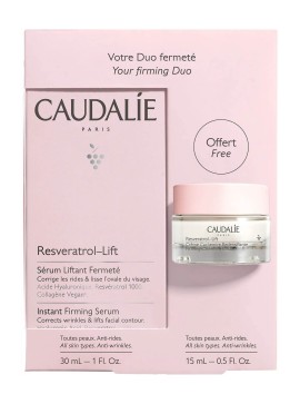 Caudalie Promo Pack Resveratrol-Lift Instant Firming Serum Αντιρυτιδικός & Συσφιγκτικός Ορός Προσώπου 30ml & Resveratrol-Lift Firming Cashmere Creme Συσφιγκτική, Αντιρυτιδική Kρέμα Ημέρας 15ml