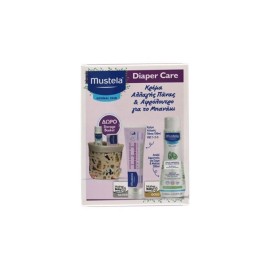 Mustela Set Barrier Cream 1,2,3 Κρέμα Αλλαγής Πάνας 100ml & Mustela Gentle Cleansing Gel Απαλό Αφροντούς για Σώμα & Μαλλιά 200ml & ΔΩΡΟ Diaper & Bath Storage Box Καλάθι Αποθήκευσης