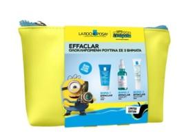 La Roche Posay Promo Effaclar Gel Τζελ Καθαρισμού, 50ml, Effaclar Serum Ορός κατά των Eπίμονων Aτελειών, 15ml & Effaclar Duo+M Διορθωτική κρέμα κατά των ατελειών, 15ml & Δώρο Νεσεσέρ Minions, 1τεμ, 1σετ