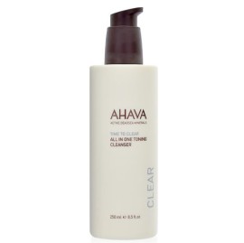 Ahava Time To Clear All-In-One Toning Cleanser Γαλάκτωμα Καθαρισμού Προσώπου και Ματιών, 250ml
