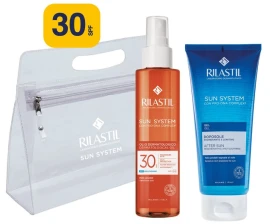 Rilastil Promo Sun System Dermatological Oil Spf30, 200ml & Δώρο After Sun Gel 200ml & Νεσεσέρ 1 Τεμάχιο