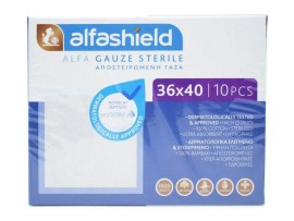 ALFASHIELD | ALFA - GAUZE - ΑΠΟΣΤΕΙΡΩΜΕΝΗ ΓΑΖΑ 36Χ40/10τμχ