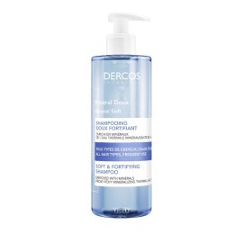 Vichy Dercos Mineral Suave Σαμπουάν για συχνή χρήση 400ml