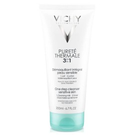 Vichy Purete Thermale Γαλάκτωμα Καθαρισμού Προσώπου & Ματιών 3 σε 1 200ml