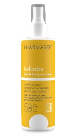 Pharmasept Heliodor Αντηλιακό Spray Προσώπου & Σώματος SPF50, 165g