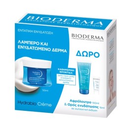 Bioderma Promo Ξηρές - Πολύ Ξηρές Επιδερμίδες Hydrabio Creme Πλούσια Ενυδατική Κρέμα 40ml, Atoderm Gel Douche Εαιρετικά Απαλό Αφρόλουτρο 100ml & Hydrabio Serum Ενυδατικός Ορός 15ml