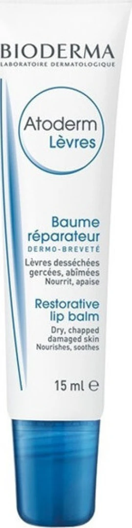 Bioderma Atoderm Baume lèvres, Eπανορθωτικό Lip Balm για Σκασμένα Χείλη 15ml