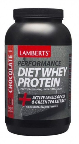 Lamberts Performance Diet Whey Protein + Active Levels of CLA & Green Tea Extract - Σοκολάτα, 1 Kg