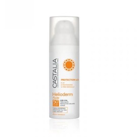 Castalia Helioderm Fluide spf50+, Λεπτόρρευστη Αντηλιακή Κρέμα Προσώπου 50ml