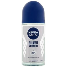 Nivea Men Deo Silver Protect Anti Perspirant Ανδρικό Αποσμητικό Roll-on 48ωρης Προστασίας, 50ml