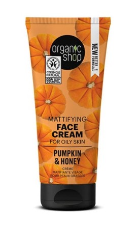 Organic Shop by Natura Siberica Mattifying Face Cream Pumpkin & Honey Κρέμα Προσώπου για Ματ Αποτέλεσμα, 50ml