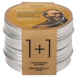 Korres set Beeswax For Sensitive Skin Κεραλοιφή με Έλαιο Καρύδας Για Ευαίσθητα Δέρματα 2x40ml