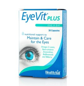 Health Aid EyeVit Plus για την Ενίσχυση της Όρασης, 30 κάψουλες