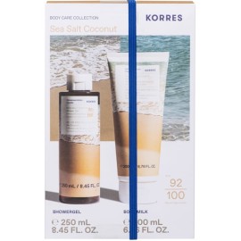 Korres Promo Pack Sea Salt Coconut με Αφρόλουτρο, 250ml & Γαλάκτωμα Σώματος, 200ml, 1σετ