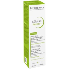 Bioderma Sebium Kerato+ Anti-Blemish High Tolerance Gel-Cream Κρέμα σε Μορφή Gel για Επιδερμίδες με Τάση Ακμής 30ml